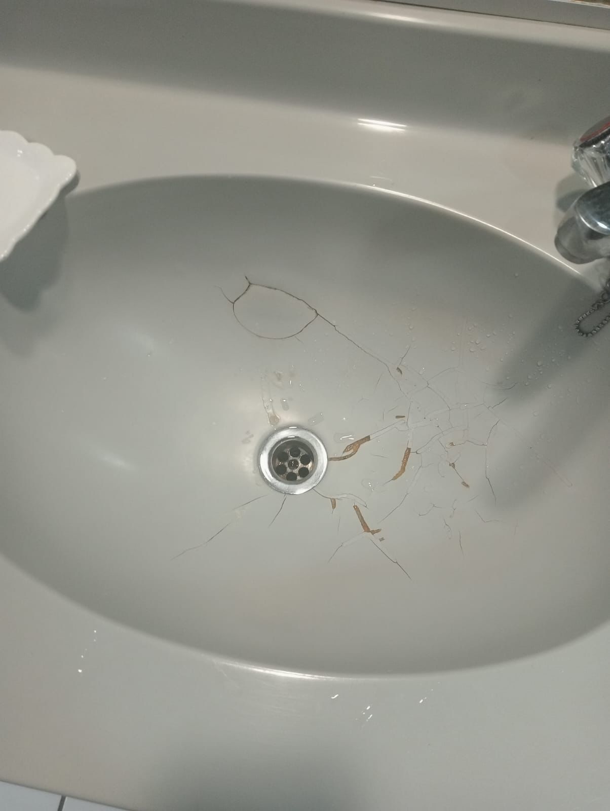 Cloakroom washbasin repair and ceramic enamel glaze Southern Suburbs